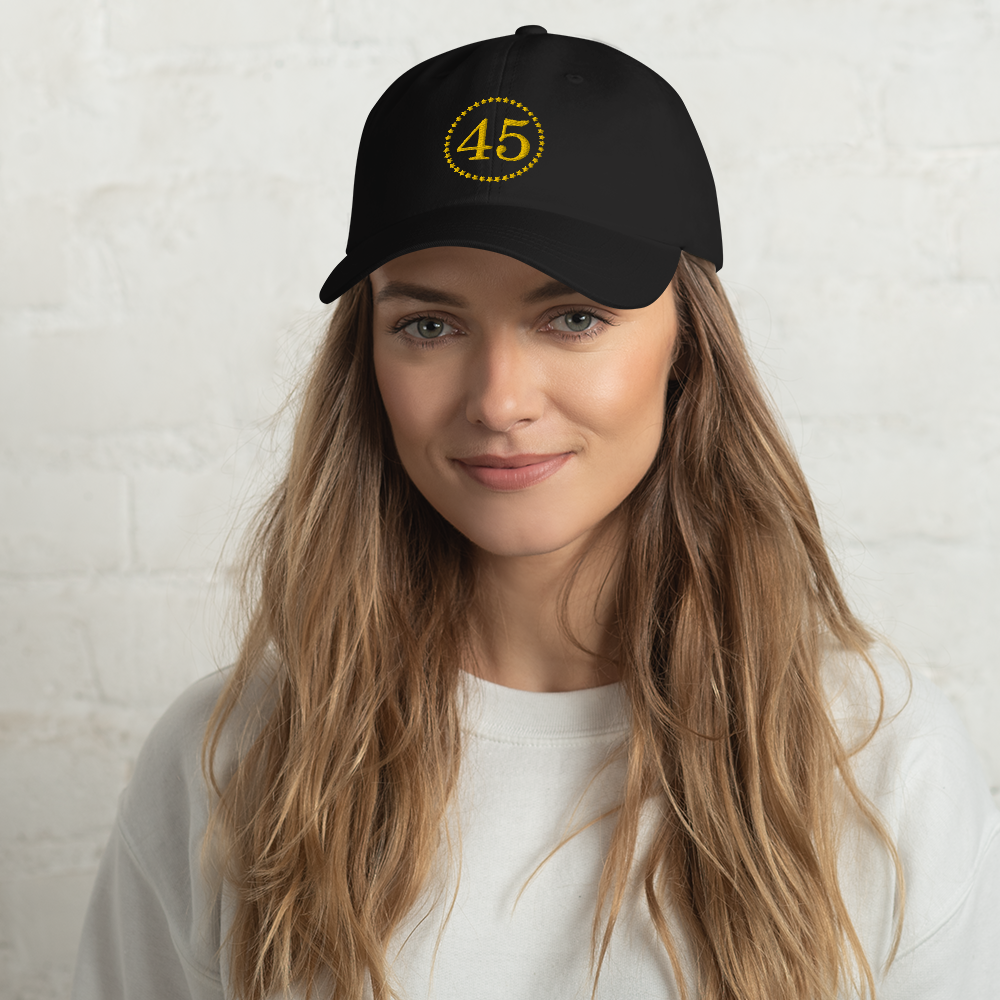 Trump 45 - Gold Embroidery Cap