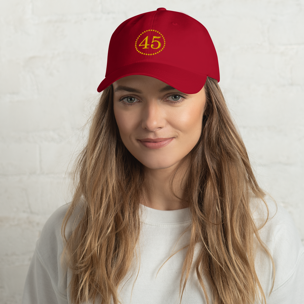 Trump 45 - Gold Embroidery Cap