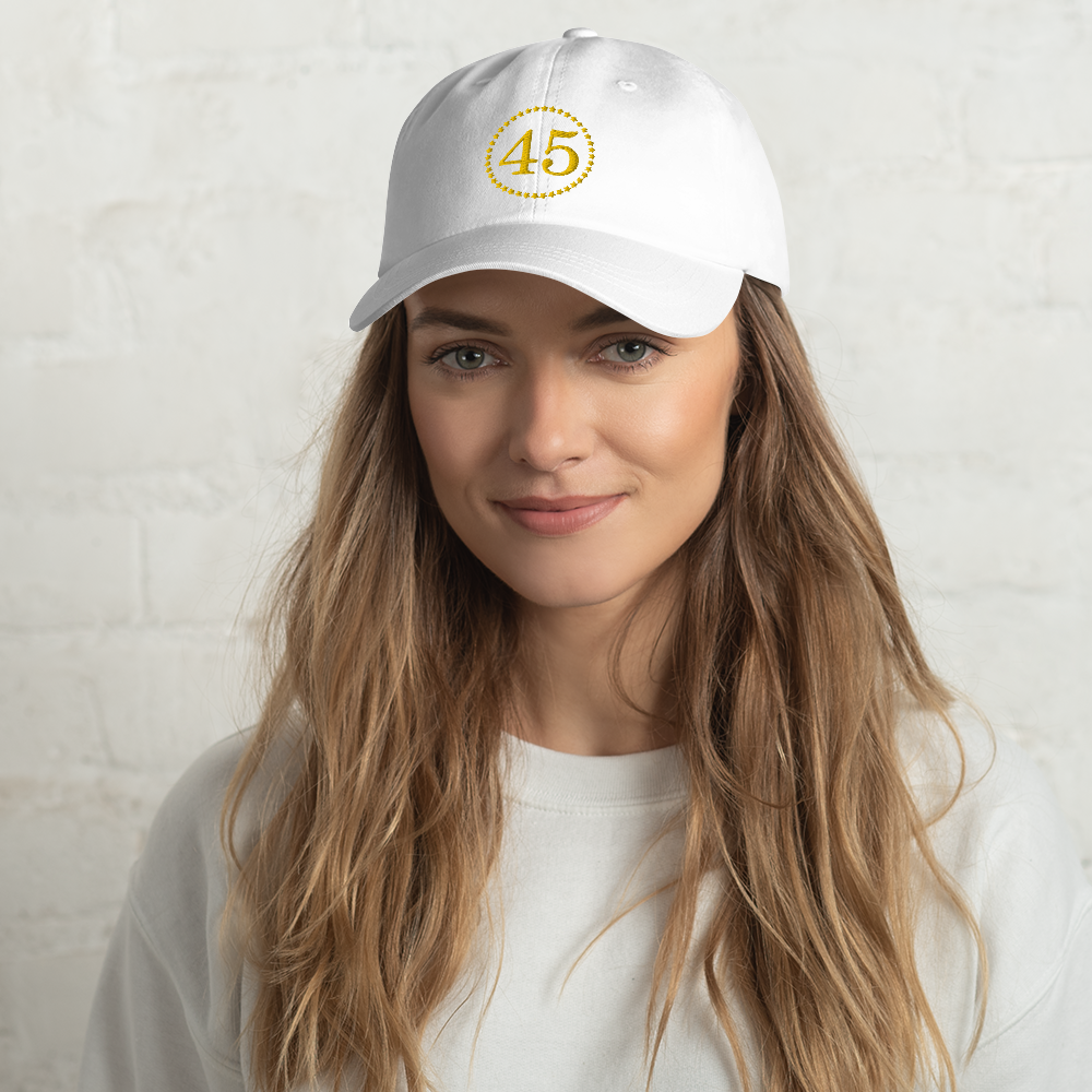 Trump 45 - Gold Embroidery Cap