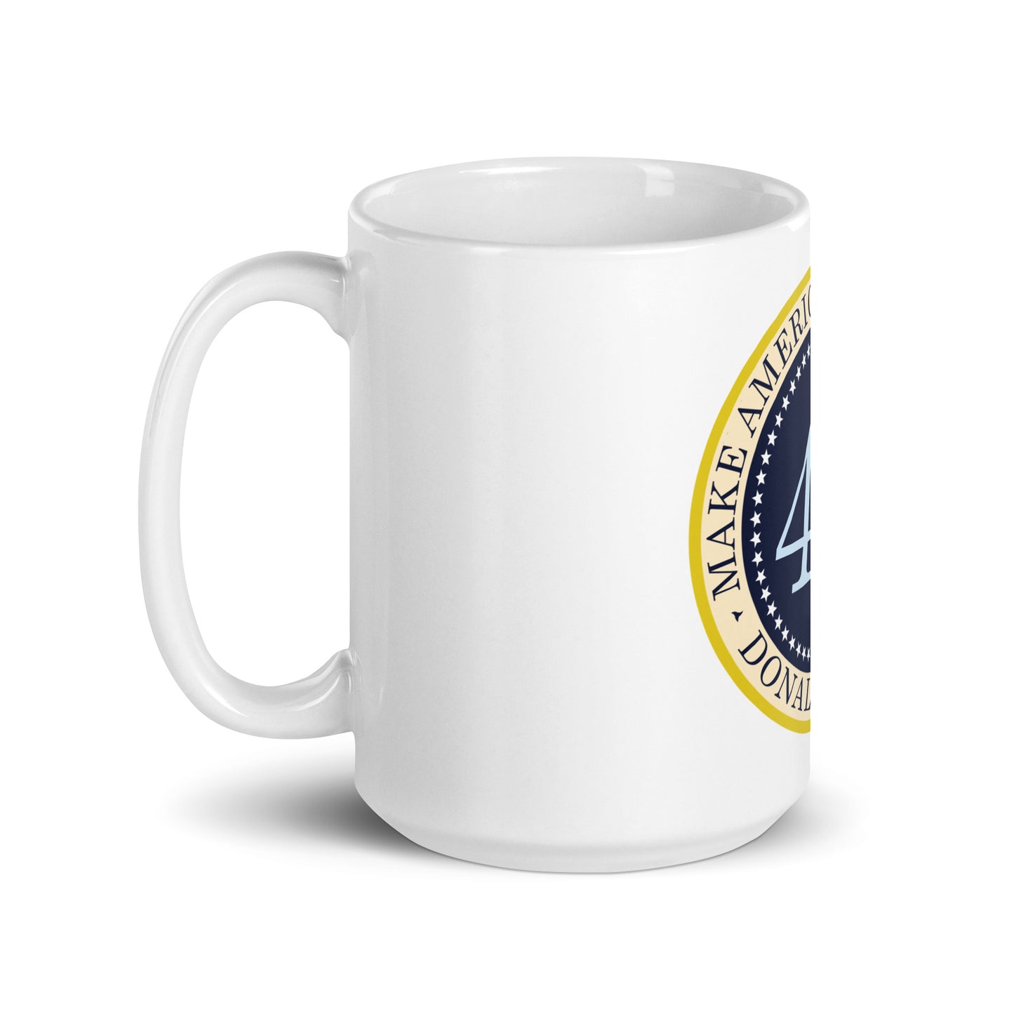 45 MAGA - White Glossy Mug