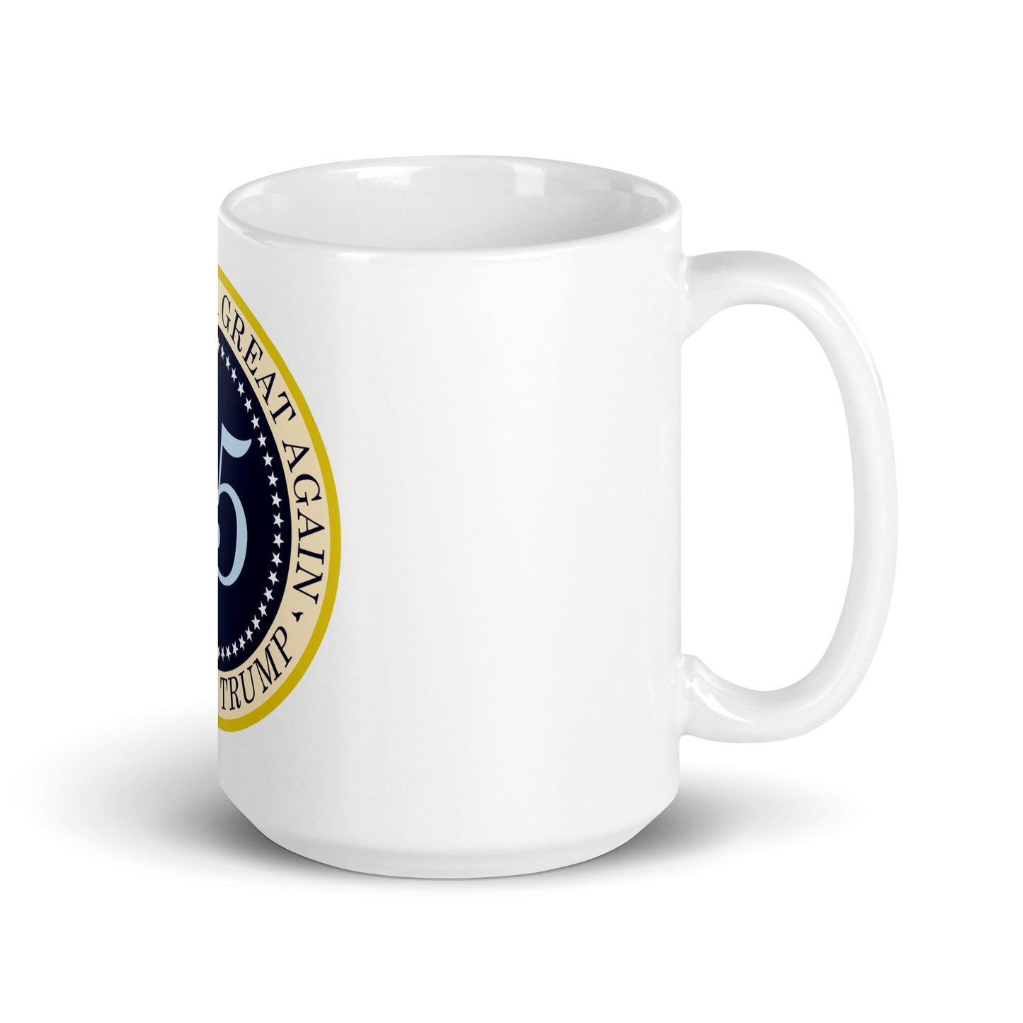 45 MAGA - White Glossy Mug