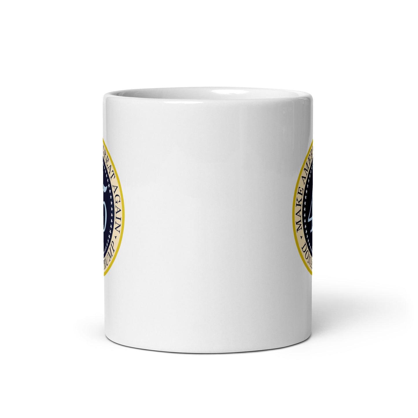 45 MAGA - White Glossy Mug